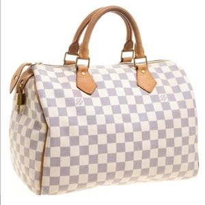 Louis Vuitton Damier azur speedy handbag